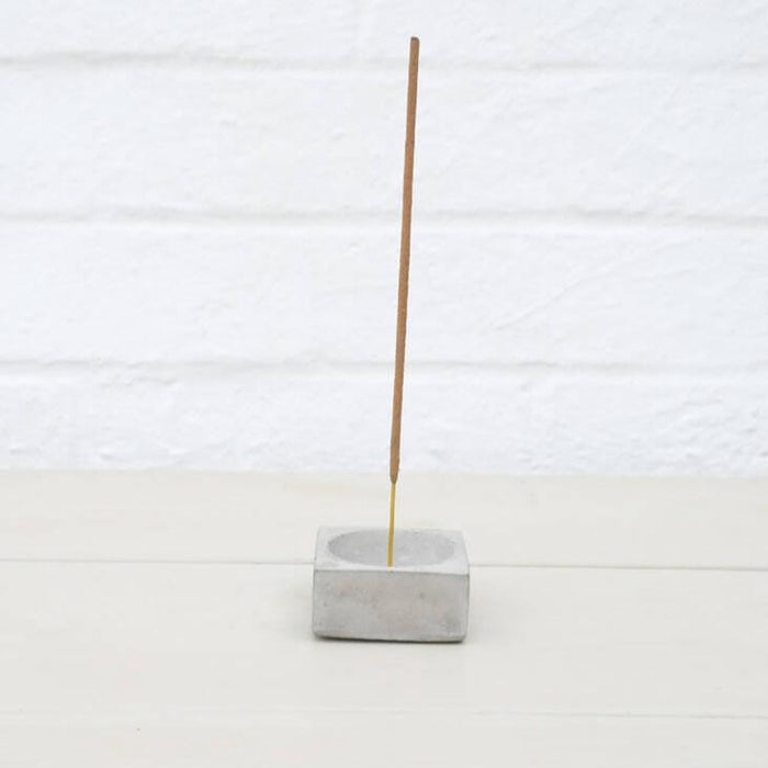 Concrete incense holder